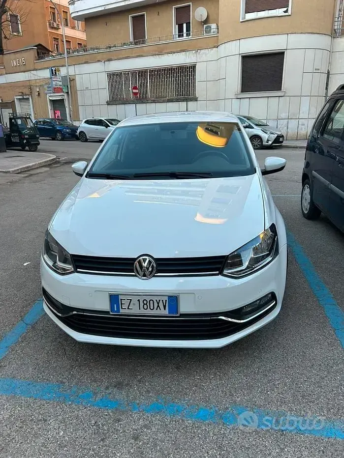 Usata VW Polo 90 CV (66 kW) 2015 Bianco Berlina