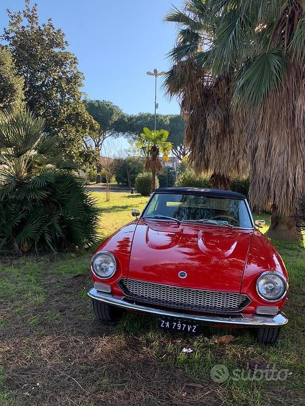 Usata Fiat 124 1970 Rosso Cabrio