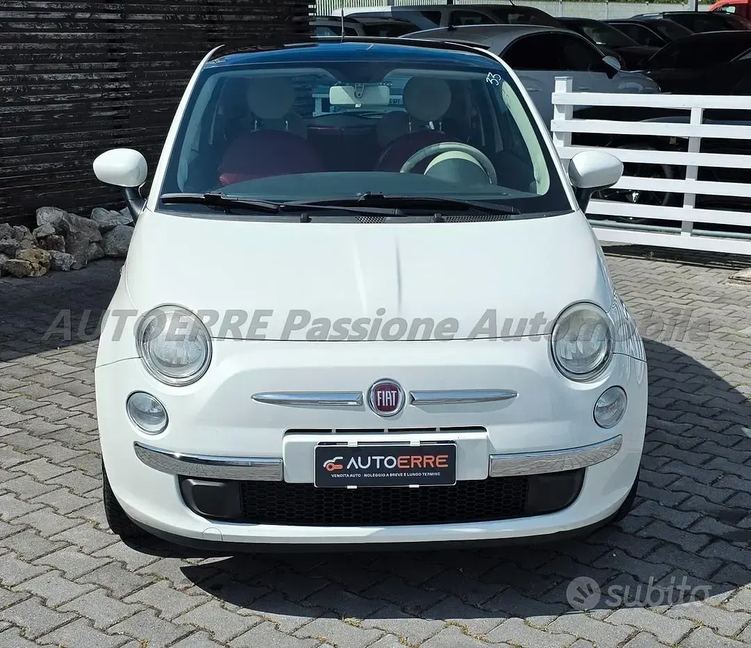 Usata Fiat 500 69 CV (50 kW) 2009 Bianco Cabrio