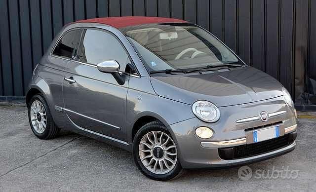 Usata Fiat 500C Lounge 95 CV (69 kW) 2012 Grigio Cabrio