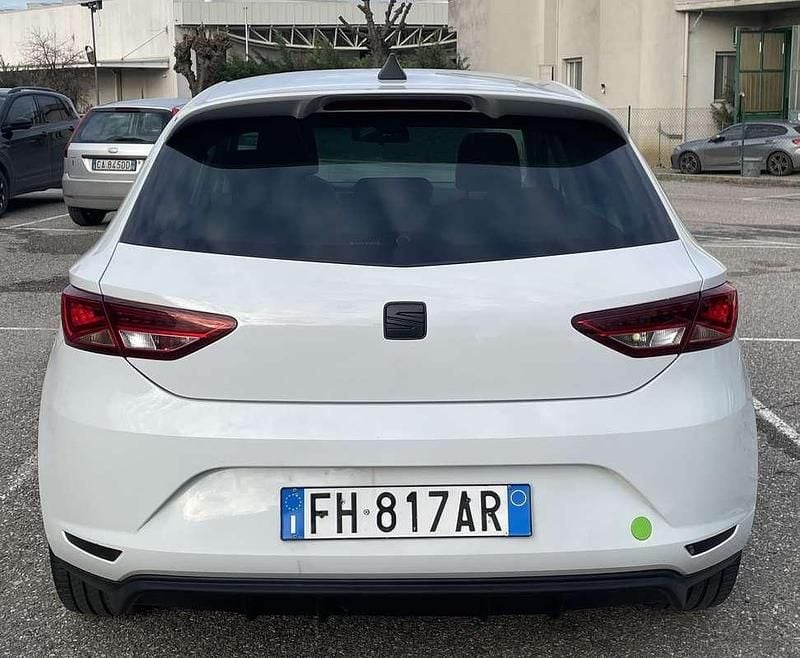 Usata Seat Leon Style 110 CV (80 kW) 2017 Bianco Berlina