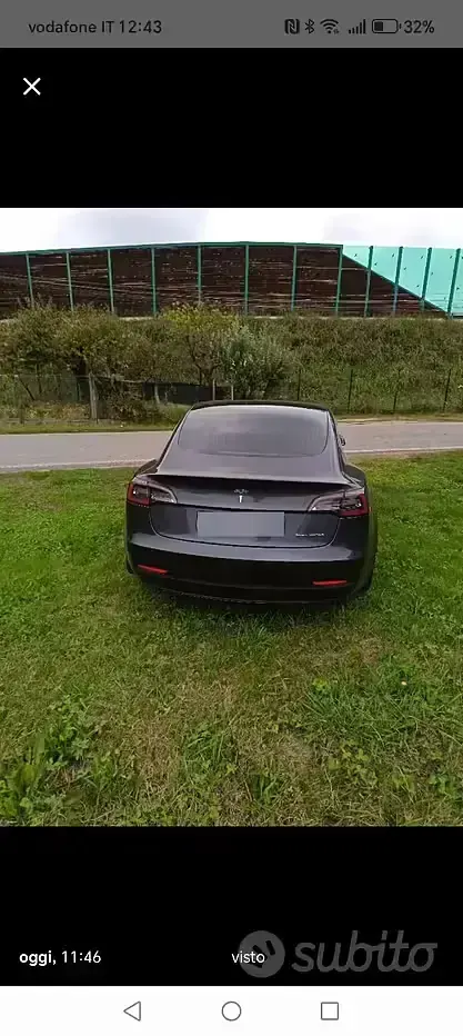 Usata Tesla Model 3 Long Range AWD 152 kW (208 CV) 2019 Grigio Berlina