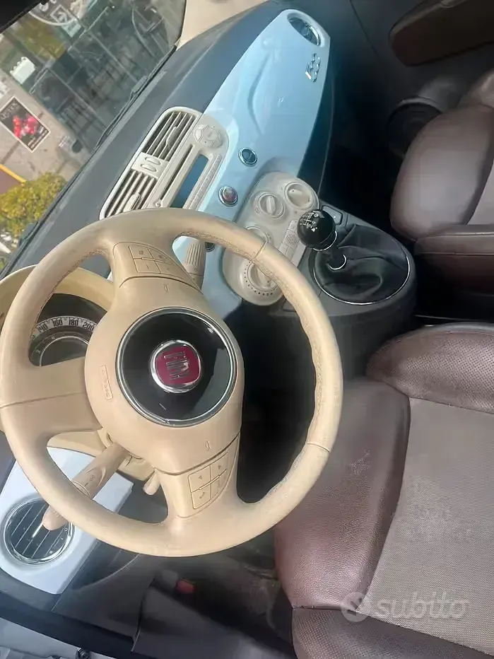 Usata Fiat 500 75 CV (55 kW) 2008 Bluazzurro Berlina