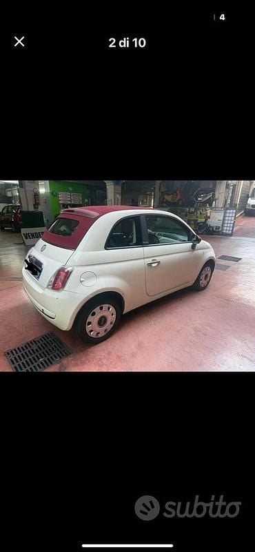Usata Fiat 500 69 CV (50 kW) 2012 Bianco Cabrio