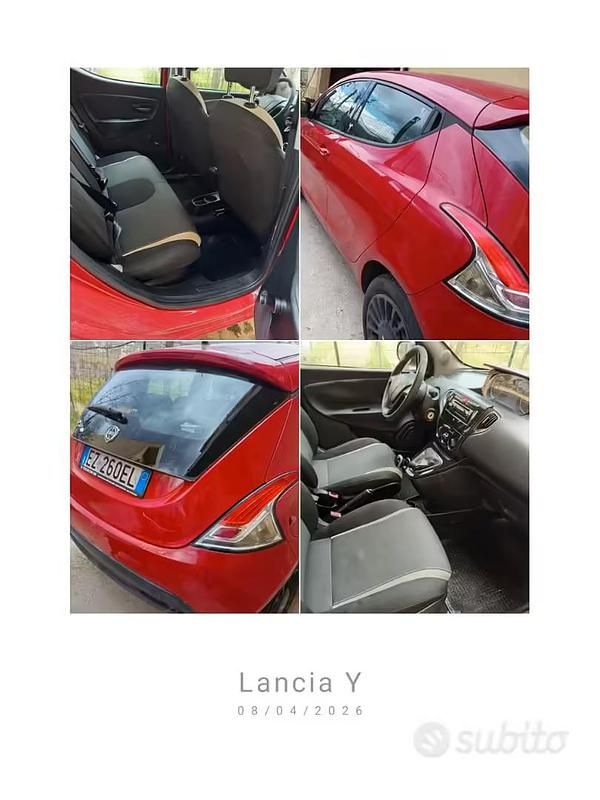 Usata Lancia Ypsilon 69 CV (50 kW) 2015 Rosso Utilitaria