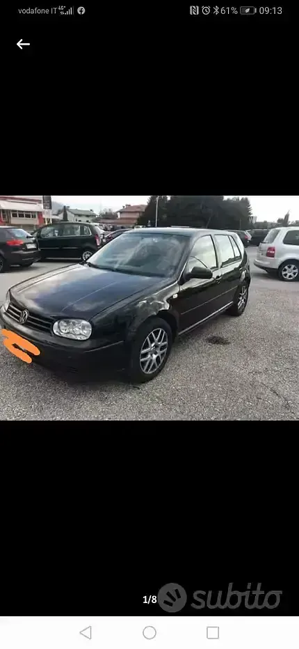 Usata VW Golf IV 101 CV (74 kW) 2004 Nero Berlina