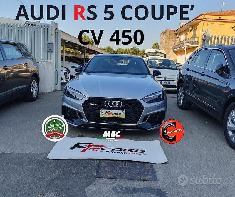 Usata Audi RS5 Comfort 450 CV (330 kW) 2018 Grigio Coupé