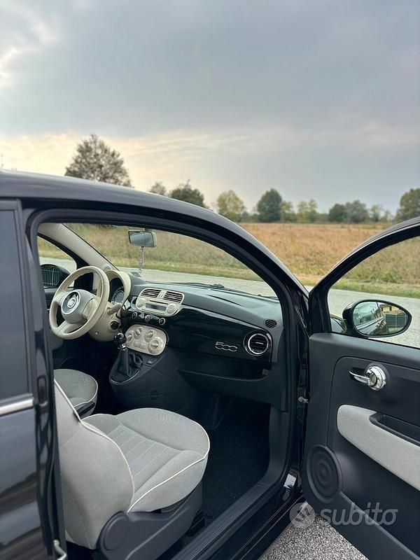 Usata Fiat 500 Lounge 69 CV (50 kW) 2013 Nero Utilitaria