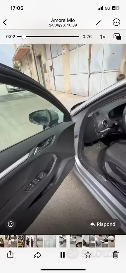 Usata Audi A3 110 CV (80 kW) 2016 Grigio Berlina