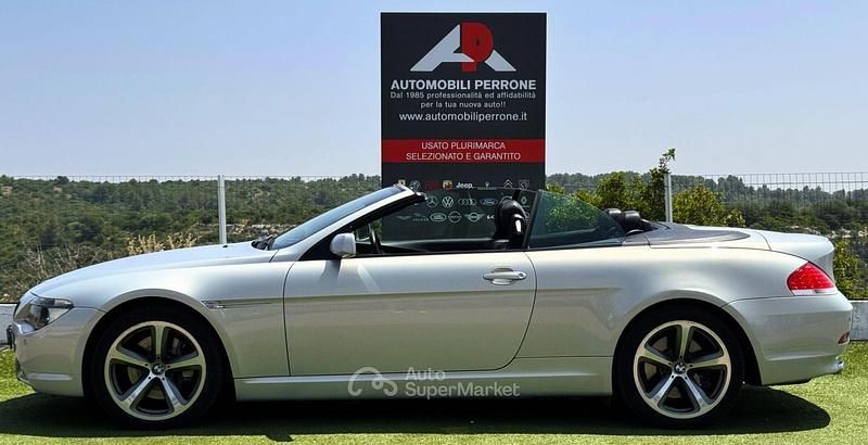 Usata BMW 650 Cabriolet Efficient Dynamics 367 CV (269 kW) 2006 Argento polare Cabrio