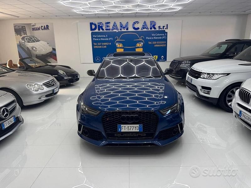 Usata Audi RS6 Performance 605 CV (444 kW) 2018 Blu/azzurro Station wagon