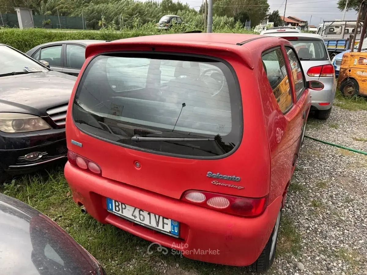 Usata Fiat Seicento S 54 CV (39 kW) 2000 Rosso Utilitaria