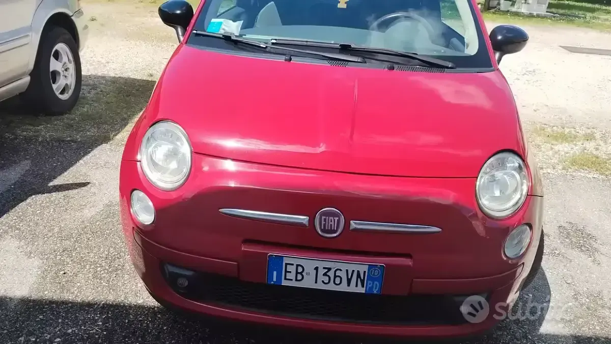 Usata Fiat 500 69 CV (50 kW) 2010 Rosso Utilitaria