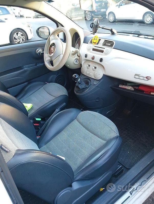 Usata Fiat 500C Lounge 2010 Bianco Cabrio