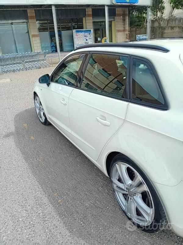 Usata Audi A3 S-Line 150 CV (110 kW) 2013 Bianco Berlina