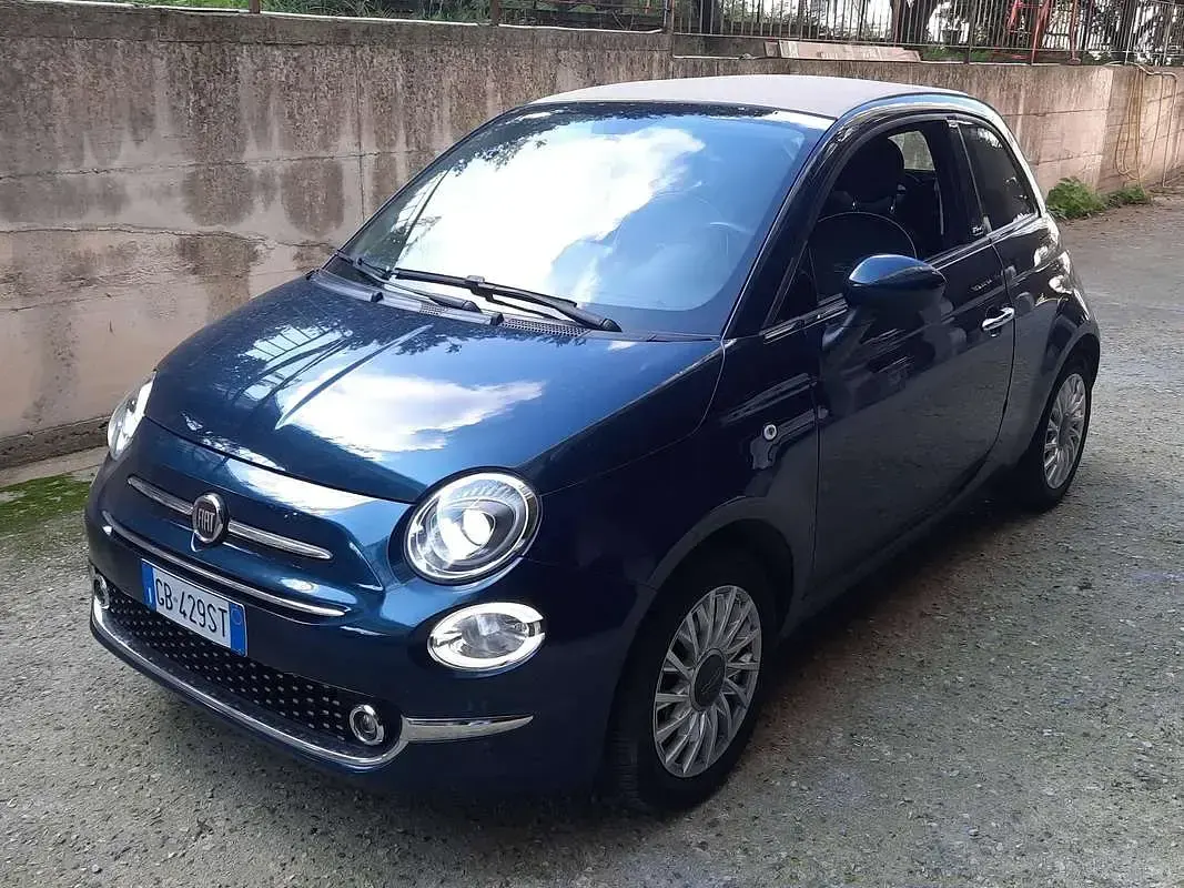 Usata Fiat 500 Lounge 69 CV (50 kW) 2020 Blu/azzurro Cabrio