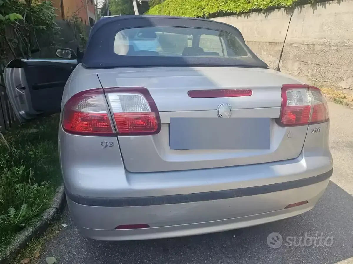Usata Saab 9-3 Cabriolet Vector 210 CV (154 kW) 2005 Grigio Cabrio