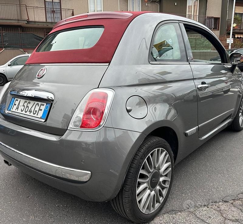Usata Fiat 500 95 CV (69 kW) 2015 Grigio Cabrio