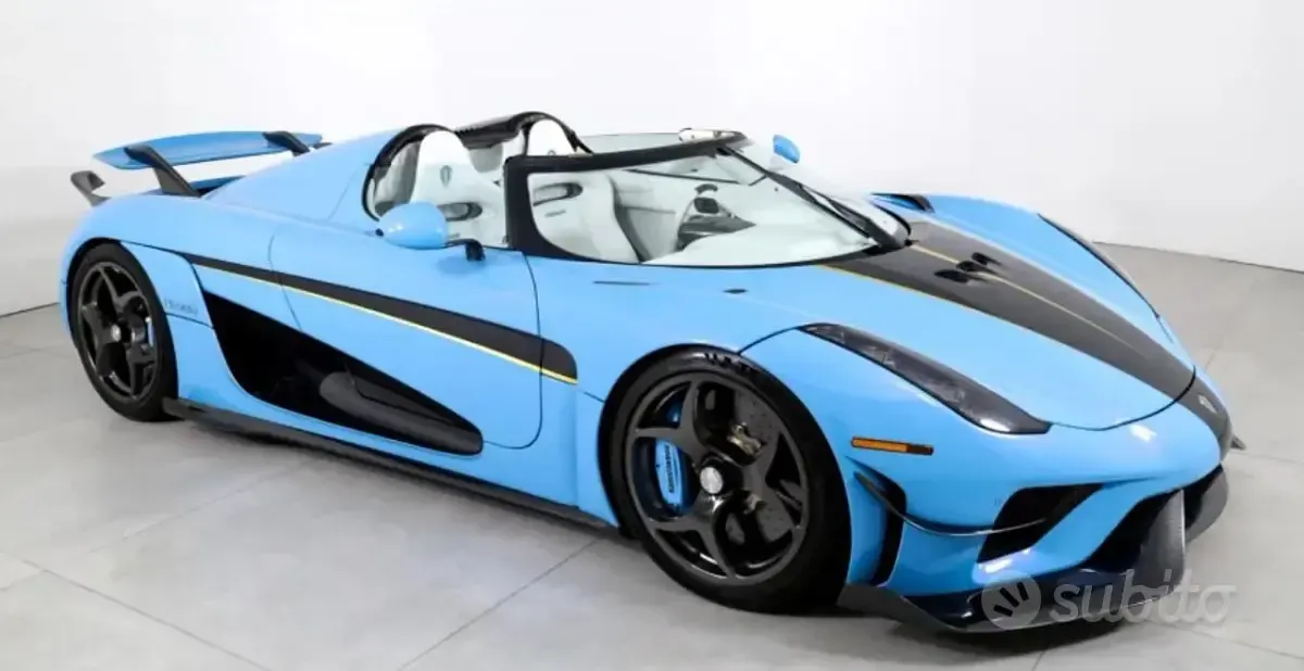 Usata Koenigsegg Regera 2021 Azzurro Cabrio