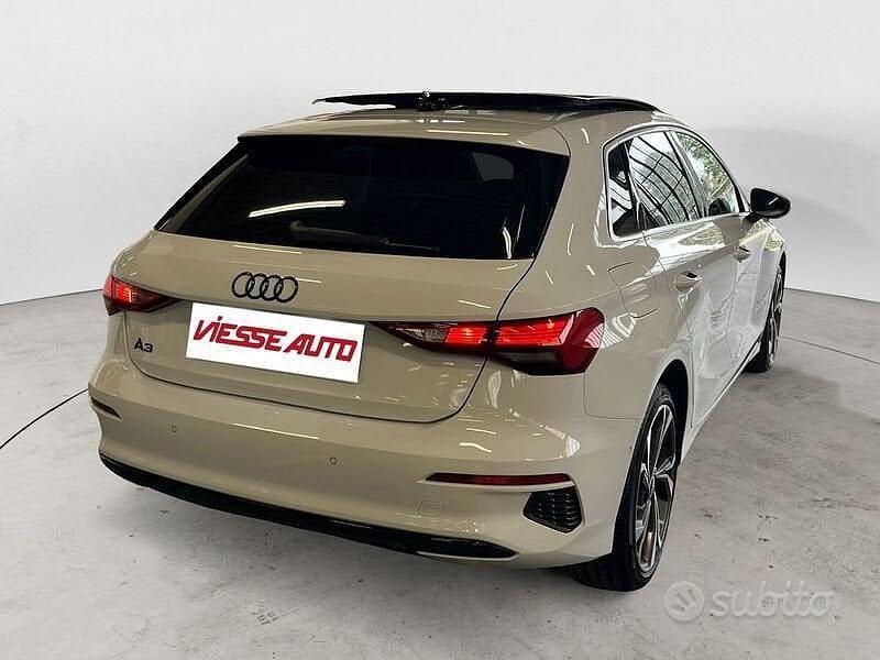 Usata Audi A3 Advanced 150 CV (110 kW) 2021 Bianco Berlina