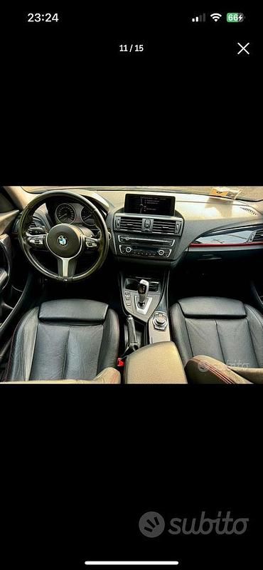 Usata BMW 120 Sport Line 184 CV (135 kW) 2012 Nero Utilitaria