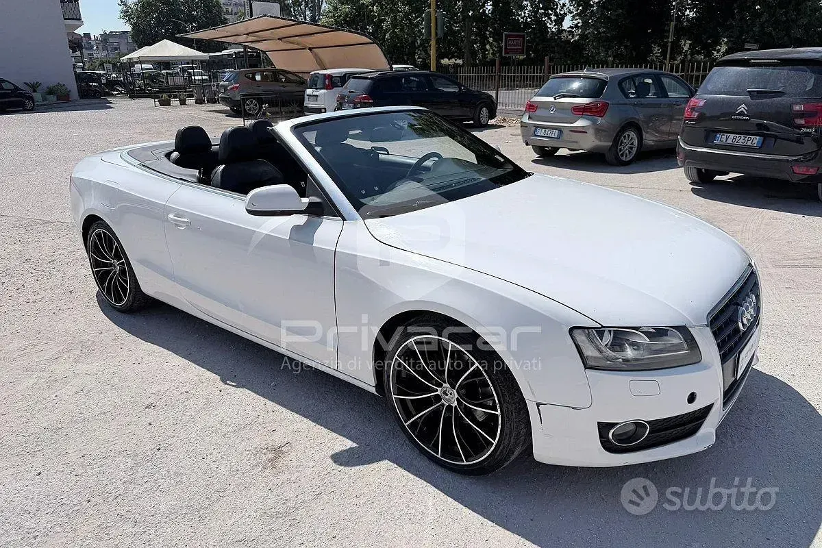 Usata Audi A5 Cabriolet 170 CV (125 kW) 2010 Bianco Cabrio