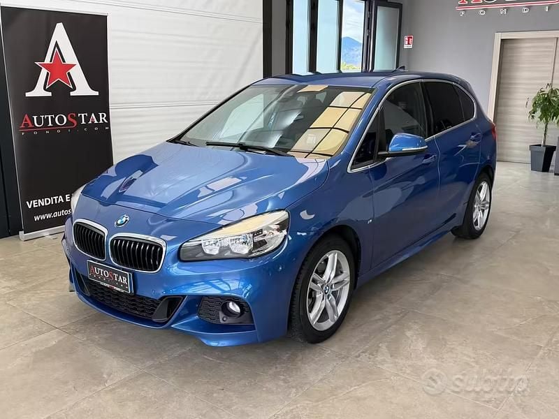 Usata BMW 218 Active Tourer M Sport 150 CV (110 kW) 2016 Blu/azzurro Monovolume