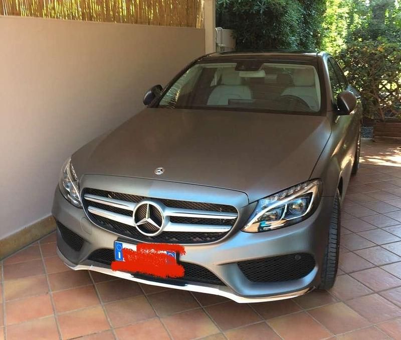 Usata Mercedes C350e Premium 211 CV (155 kW) 2018 Argento Berlina