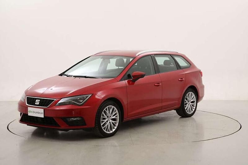 Usata Seat Leon ST Style 116 CV (85 kW) 2020 Rosso Station wagon