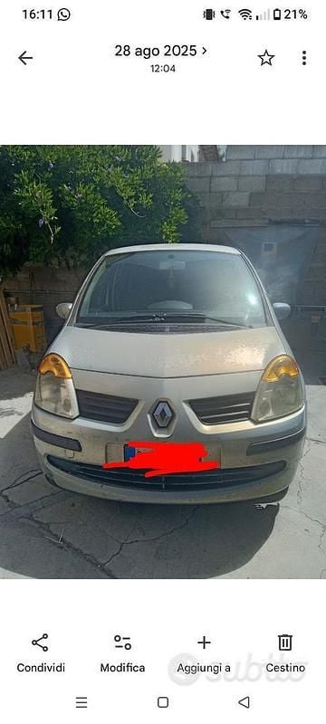 Usata Renault Modus 2005 Grigio Monovolume