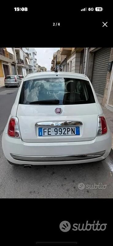 Usata Fiat 500 75 CV (55 kW) 2013 Bianco Berlina