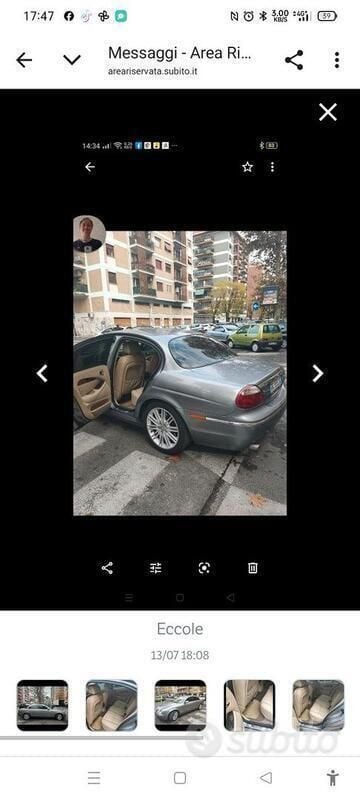 Usata Jaguar S-Type S 207 CV (152 kW) 2007 Grigio Berlina