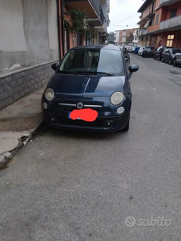 Usata Fiat 500 75 CV (55 kW) 2008 Blu Berlina