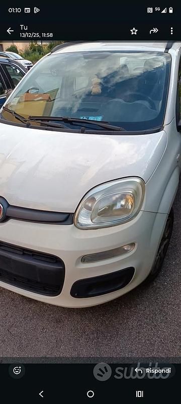 Usata Fiat Panda Easy 80 CV (58 kW) 2012 Bianco Utilitaria