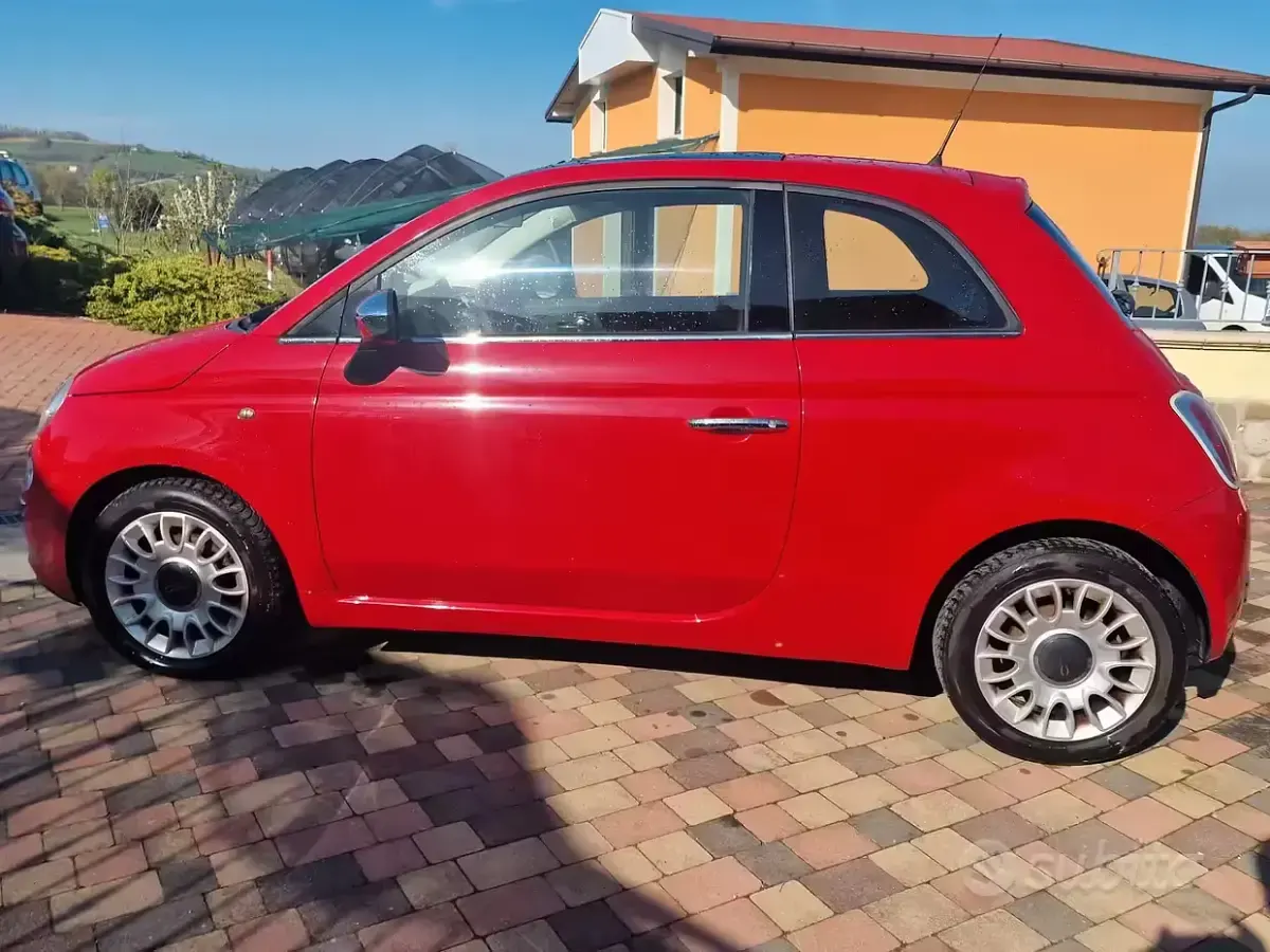 Usata Fiat 500 Lounge 100 CV (73 kW) 2008 Rosso Berlina