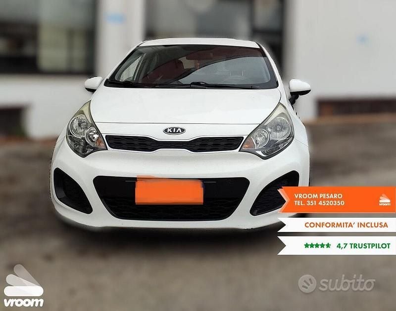 Usata Kia Rio EX 89 CV (65 kW) 2012 Bianco Utilitaria