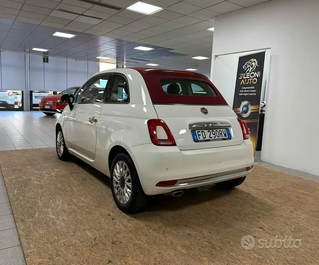 Usata Fiat 500C Lounge 95 CV (69 kW) 2016 Bianco Cabrio
