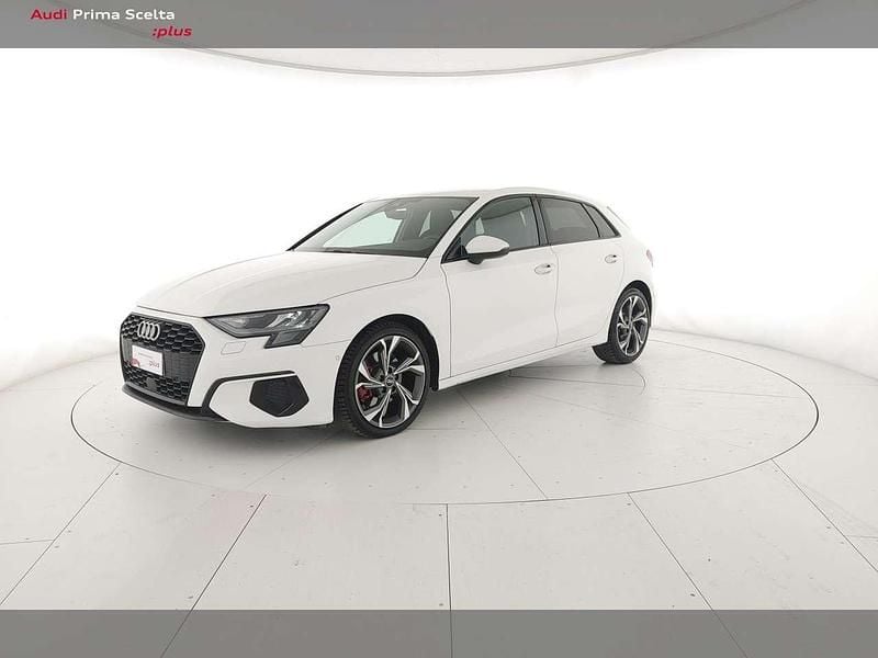 Usata Audi A3 Advanced 150 CV (110 kW) 2022 Bianco ibis Berlina