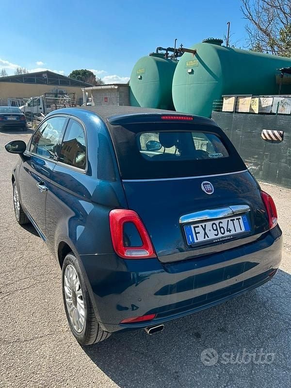 Usata Fiat 500C Dolcevita 69 CV (50 kW) 2020 Blu Cabrio