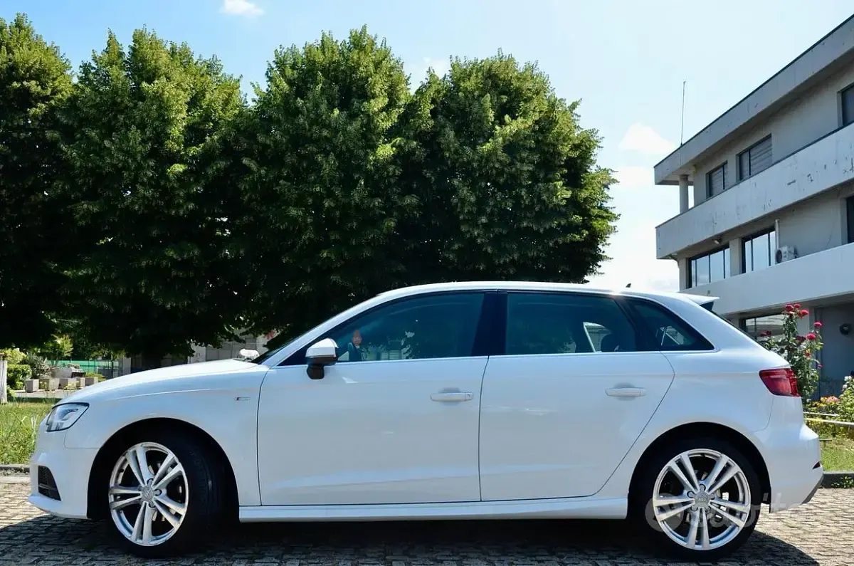 Usata Audi A3 S-Line 116 CV (85 kW) 2019 Bianco Berlina