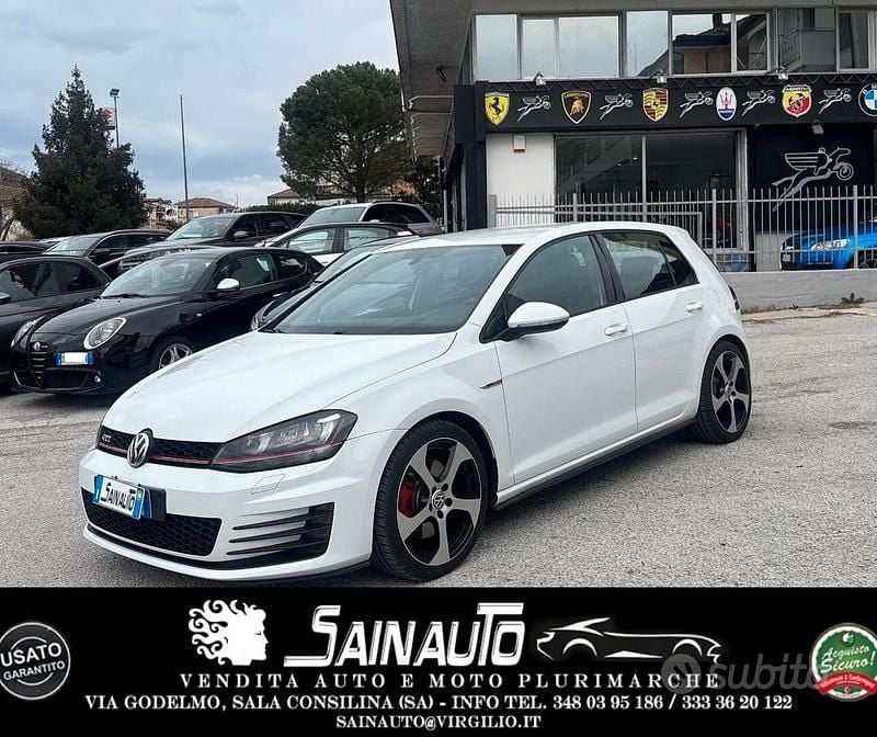 Usata VW Golf GTI 220 CV (161 kW) 2014 Bianco Berlina