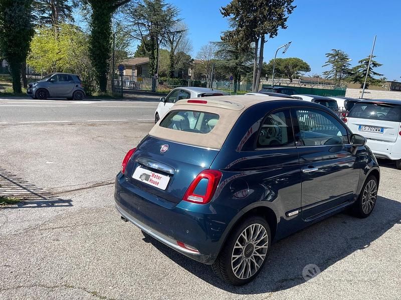 Usata Fiat 500C Lounge 69 CV (50 kW) 2019 Blu Cabrio