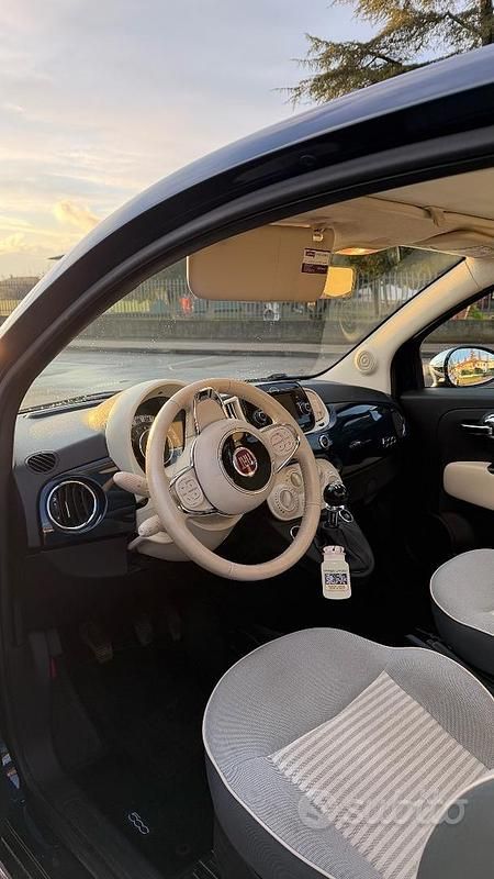 Usata Fiat 500 Collezione 69 CV (50 kW) 2019 Blu Utilitaria