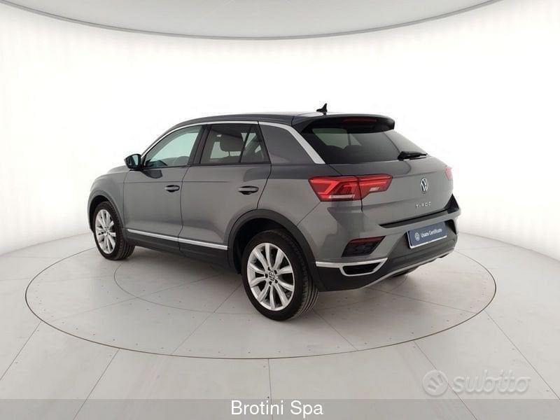 Usata VW T-Roc Advance 150 CV (110 kW) 2020 Grigio SUV
