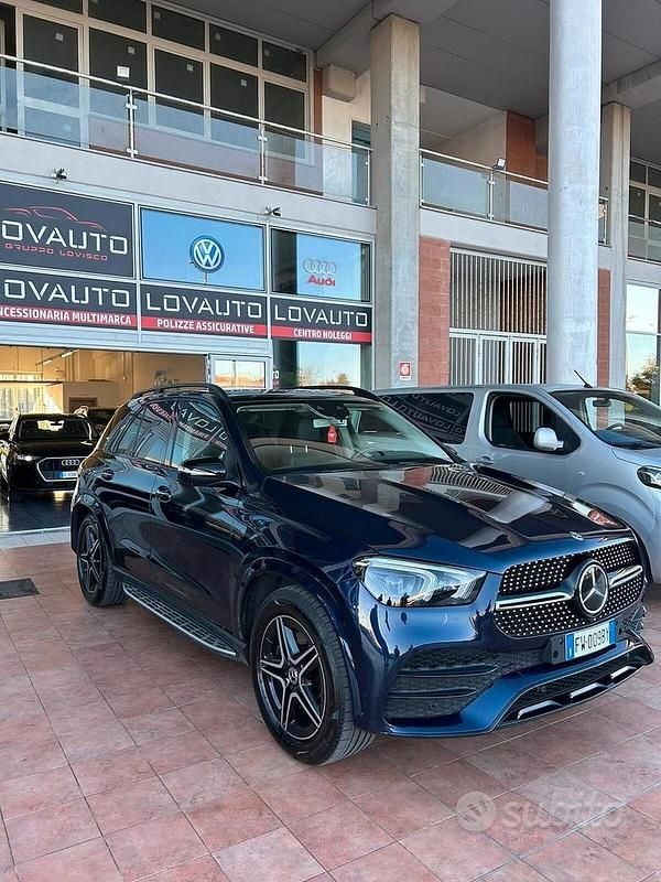 Usata Mercedes GLE450 AMG Premium 367 CV (269 kW) 2019 Blu Station wagon