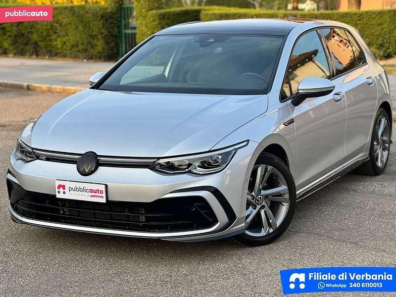 Usata VW Golf VIII R-line 131 CV (96 kW) 2021 Grigio Berlina