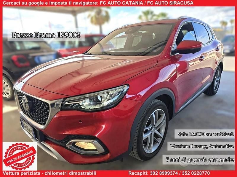 Usata MG HS Luxury 162 CV (119 kW) 2023 Rosso SUV