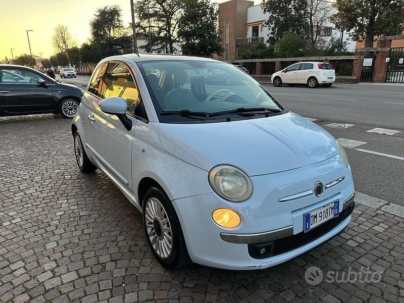 Usata Fiat 500 Lounge 69 CV (50 kW) 2007 Blu Utilitaria