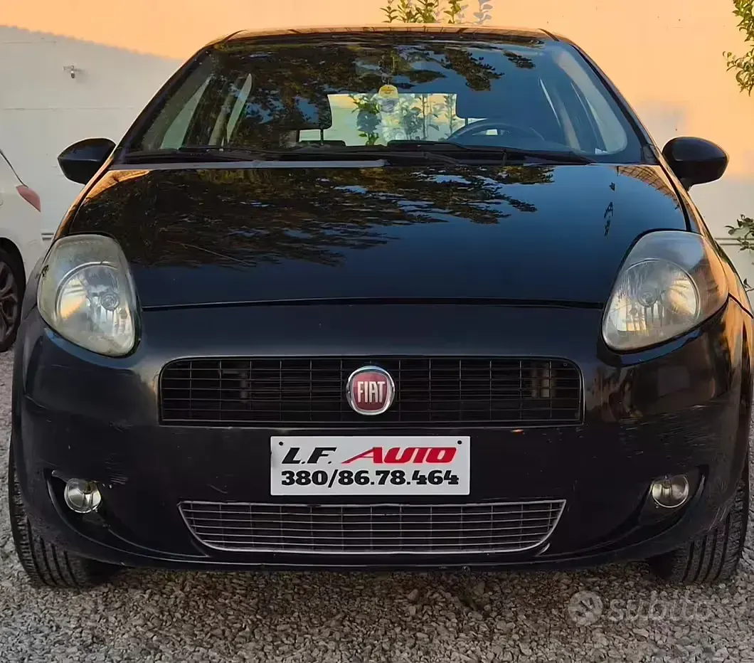 Usata Fiat Punto Active 60 CV (44 kW) 2009 Nero Utilitaria