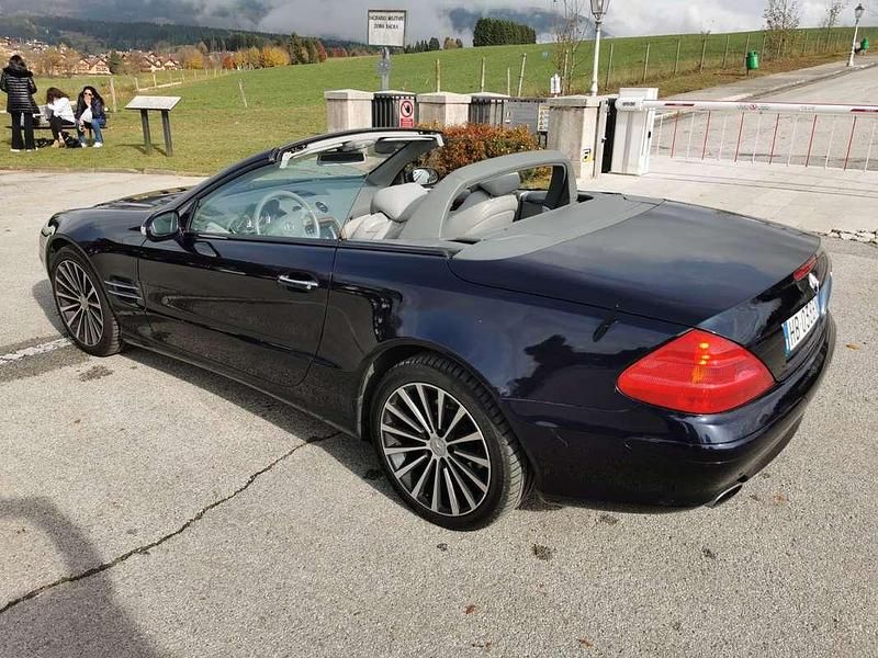 Usata Mercedes SL350 245 CV (180 kW) 2004 Blu/azzurro Cabrio